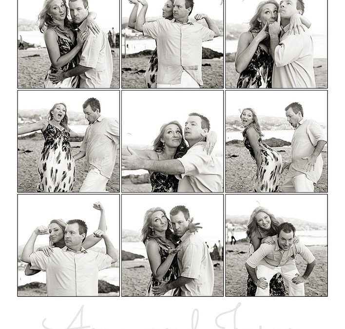 Beautiful Laguna Beach Engement Photos with such fun silly couple… Amy and Jason