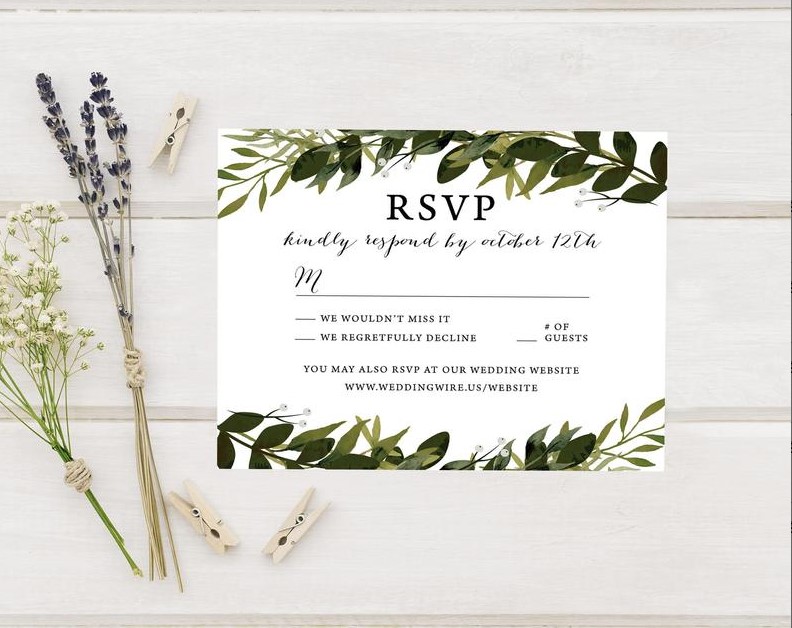 rsvp etiquette for wedding