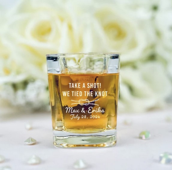 unique wedding favors shot glasses