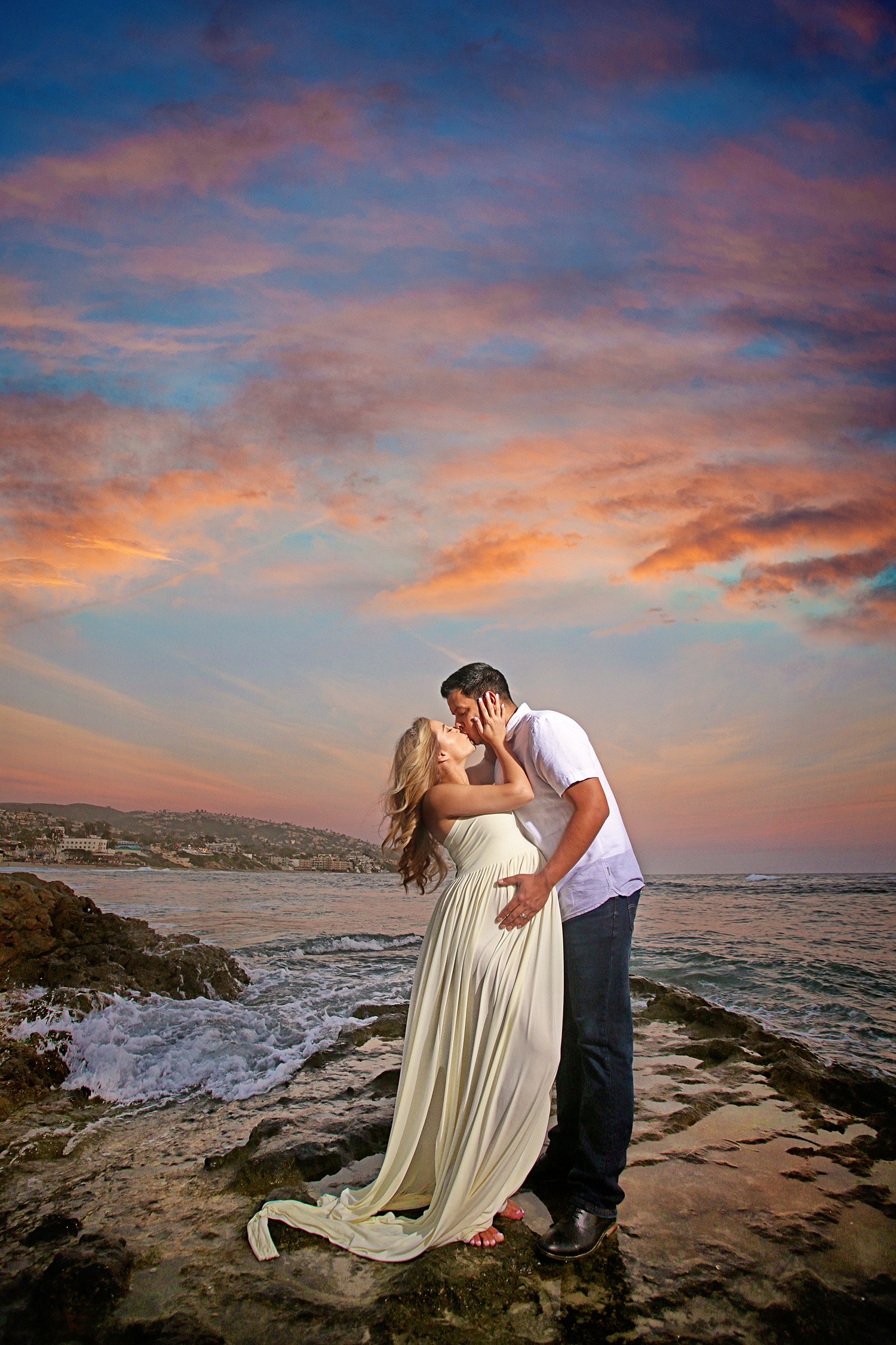 laguna beach maternity photography photographer session sunset