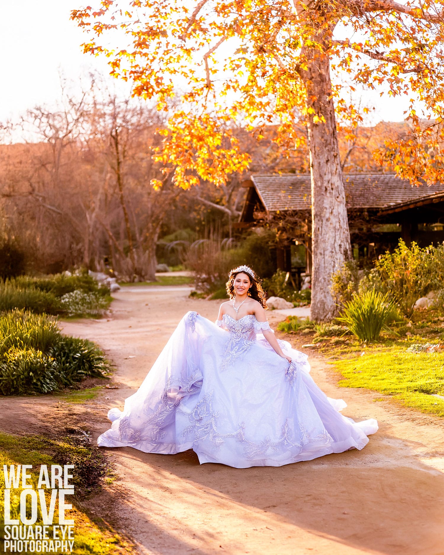 Golden hour Descanso Gardens photoshoot in La Ca&ntilde;ada Flintridge