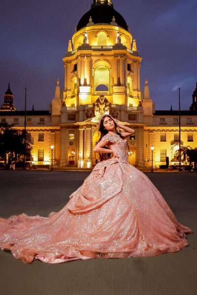 quinceanera-pink-dress-pasadena-city-hall