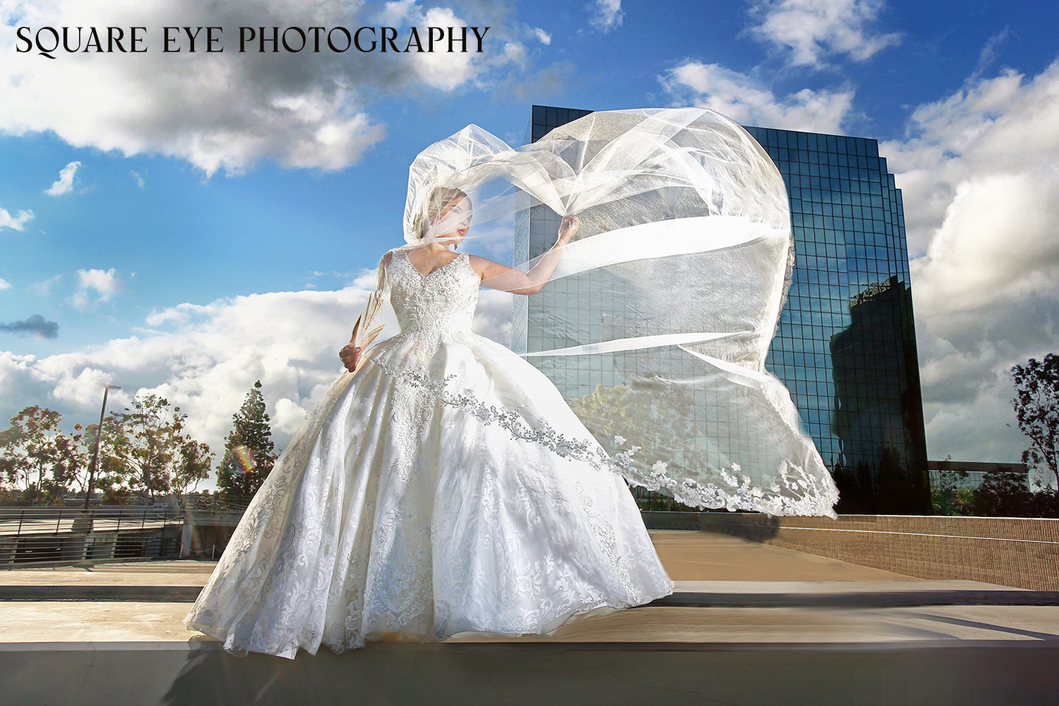Rooftop-bride-veil-blowing-in-wind-wetting-fashion-forward Rooftop-bride-veil-blowing-in-wind-wetting-fashion-forward